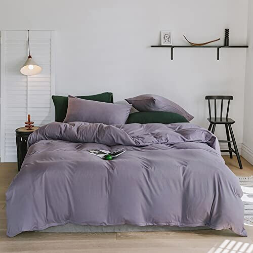 Housse de couette violet 140x200 cm 200x200 cm 220x240 cm