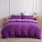 Housse de couette violet foncé / mauve 140x200 cm - miniature