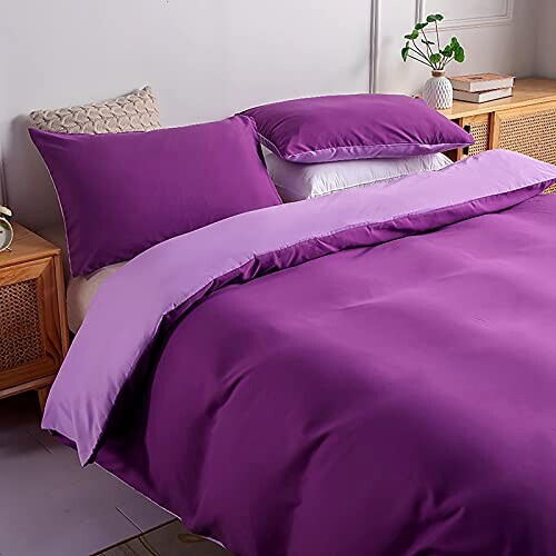 Housse de couette violet foncé / mauve 140x200 cm variant 0 