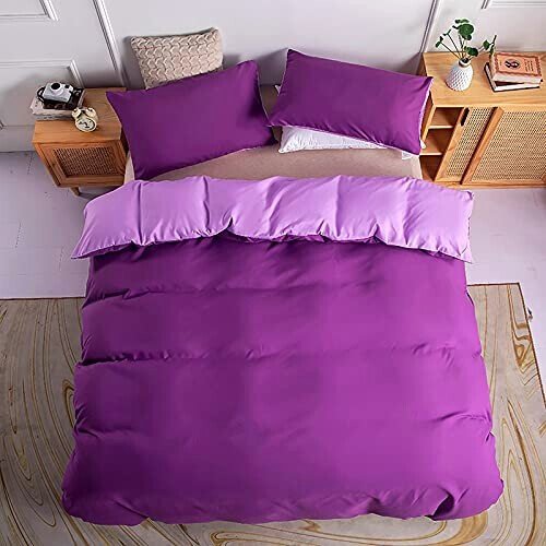 Housse de couette violet foncé / mauve 140x200 cm variant 2 
