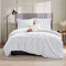 Housse de couette blanc 135x200 cm 140x200 cm 150x200 cm 155x220 cm 160x200 cm 200x200 cm 200x220 cm 220x230 cm 220x240 cm 240x260 cm - miniature