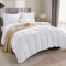 Housse de couette blanc 135x200 cm 140x200 cm 150x200 cm 155x220 cm 160x200 cm 200x200 cm 200x220 cm 220x230 cm 220x240 cm 240x260 cm - miniature variant 1