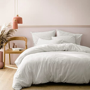 Housse de couette blanc 200x200 cm