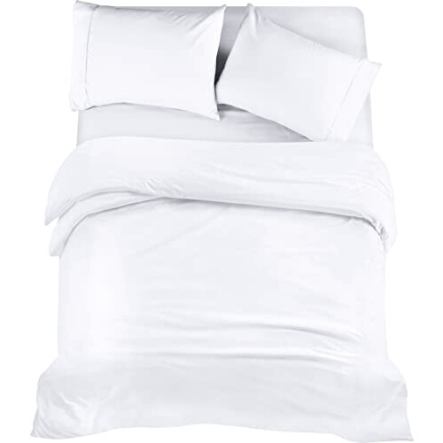 Housse de couette blanc 200x200 cm