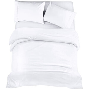 Housse de couette blanc 200x200 cm