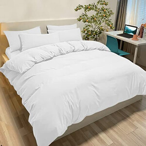 Housse de couette blanc 200x200 cm