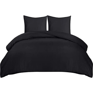 Housse de couette noir 220x240 cm