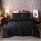 Housse de couette noir 220x240 cm - miniature