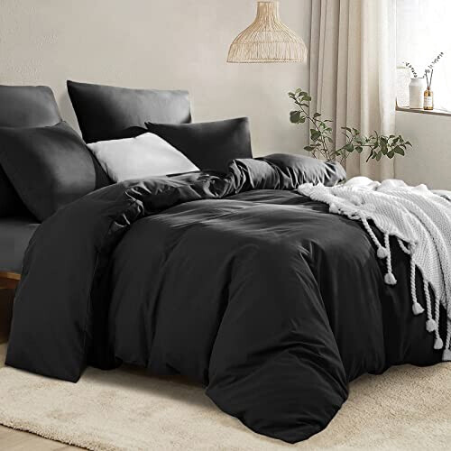 Housse de couette noir 140x200 cm 200x200 cm variant 0 