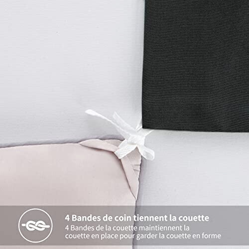 Housse de couette noir 140x200 cm 200x200 cm variant 3 