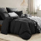 Housse de couette noir 140x200 cm 200x200 cm - miniature variant 1