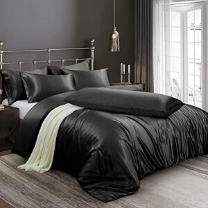 Housse de couette noir 220x240 cm