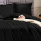 Housse de couette noir 135x200 cm 140x200 cm 150x200 cm 155x220 cm 200x200 cm 200x220 cm 220x230 cm 220x240 cm 240x260 cm - miniature variant 2