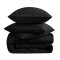 Housse de couette noir 135x200 cm 140x200 cm 150x200 cm 155x220 cm 200x200 cm 200x220 cm 220x230 cm 220x240 cm 240x260 cm - miniature variant 5
