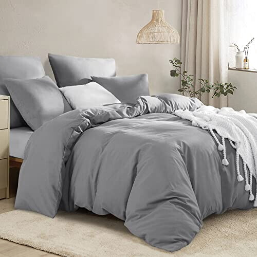 Housse de couette gris 140x200 cm variant 0 