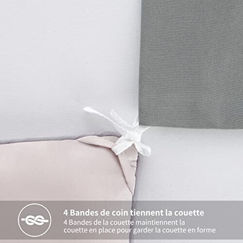 Housse de couette gris 140x200 cm variant 3 