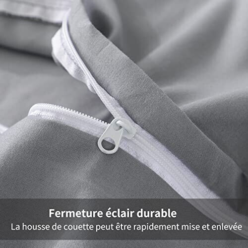 Housse de couette gris 140x200 cm variant 4 
