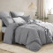 Housse de couette gris 140x200 cm - miniature variant 1