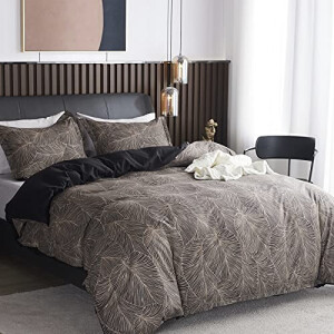 Housse de couette marron 240x260 cm