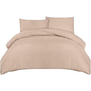 Housse de couette beige 200x200 cm