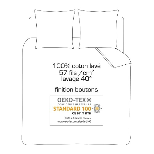 Housse de couette beige lin 240x260 cm variant 6 