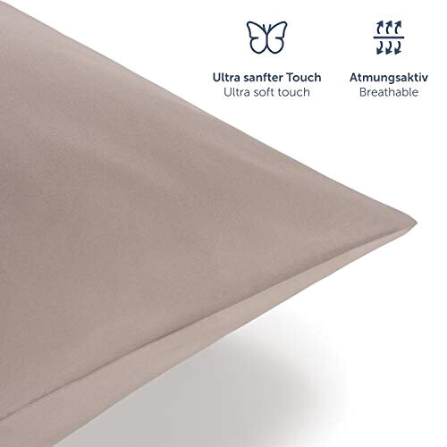 Housse de couette beige taupe 90x190 cm 140x200 cm variant 0 