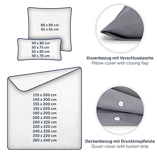 Housse de couette beige taupe 90x190 cm 140x200 cm variant 4 
