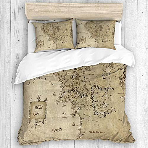Housse de couette Le Seigneur des anneaux beige 220x240 cm