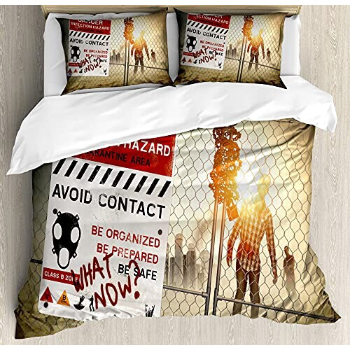 Housse de couette The Walking Dead multicolore 200x200 cm