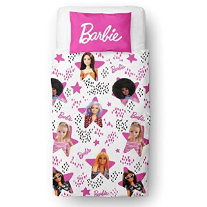 Housse de couette Barbie rose 135x200 cm