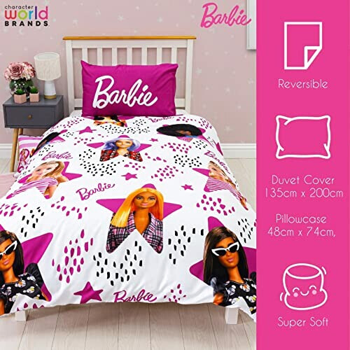 Housse de couette Barbie rose 135x200 cm variant 4 