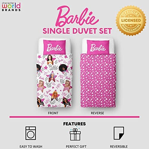 Housse de couette Barbie rose 135x200 cm variant 5 
