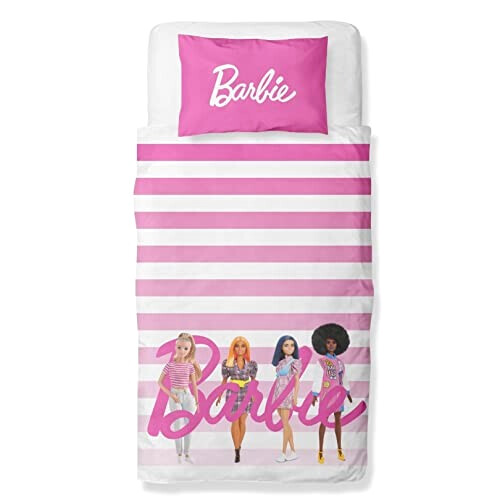 Housse de couette Barbie rose 135x200 cm