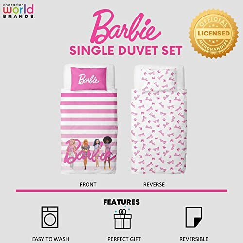 Housse de couette Barbie rose 135x200 cm variant 5 